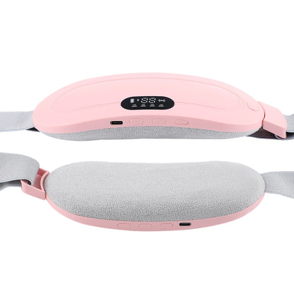 CrampReliva™ Rechargeable Heating Belt for Menstrual Cramps – Soothing Vibration for Waist, Stomach & Abdomen